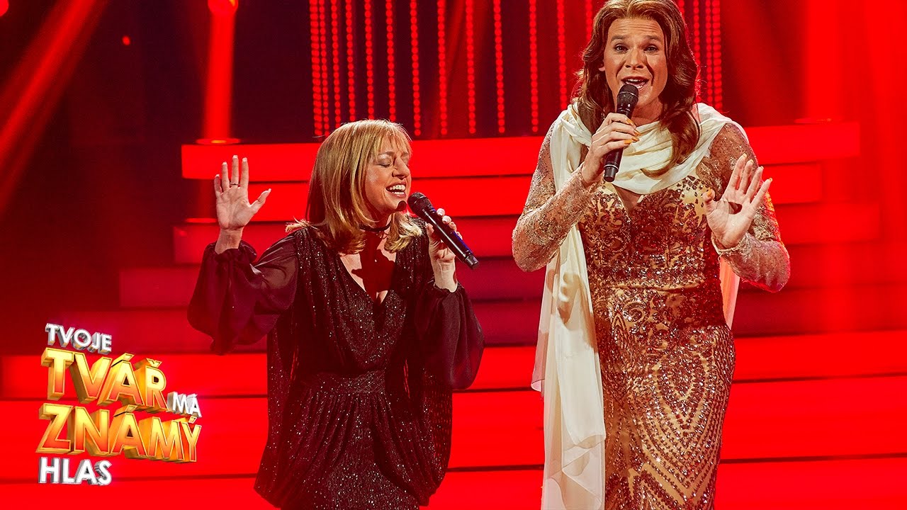 T. Vilhelmová a V. Dyk jako B. Streisand a C. Dion - 