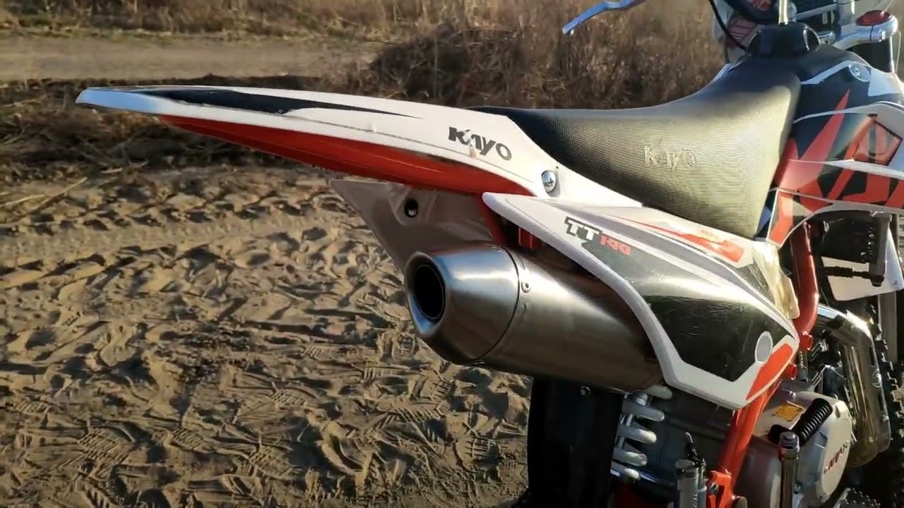 KAYO TT 140 звук выхлопа