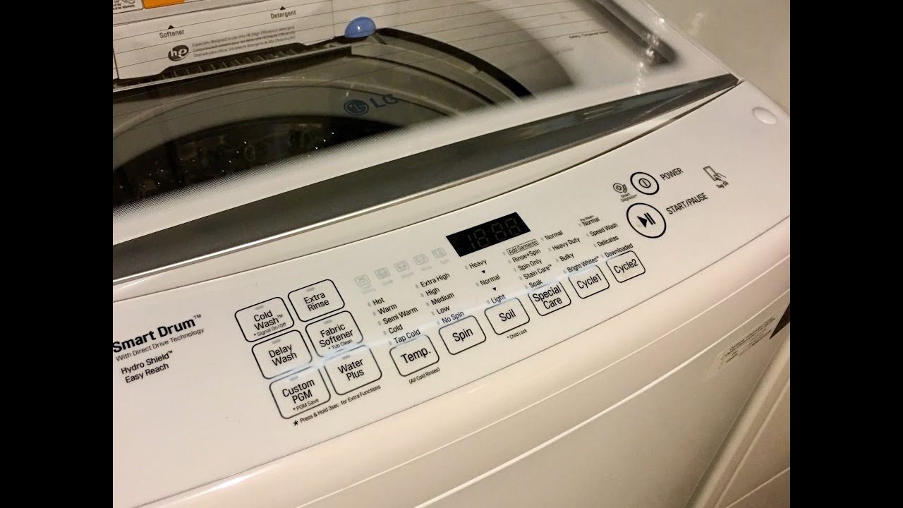 Demo LG Washer WT1501CW | Mixed Garments