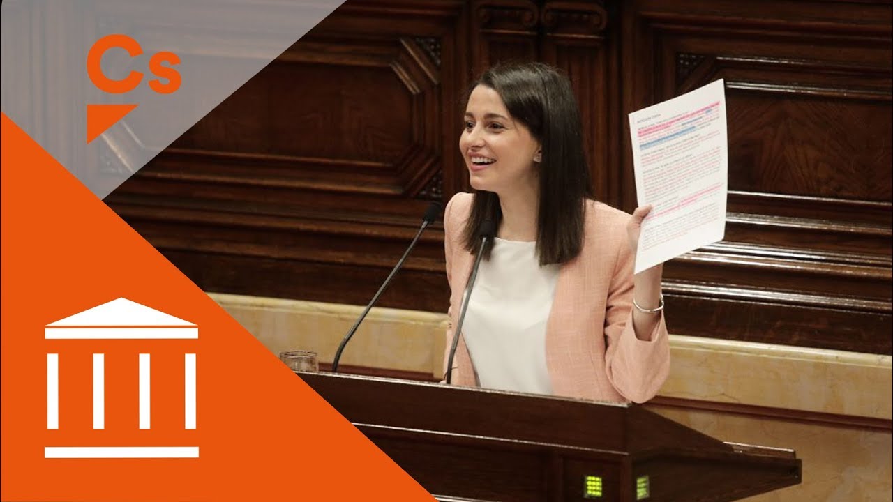 Inés Arrimadas. Intervención tras comparecencia de Torra para explicar remodelación