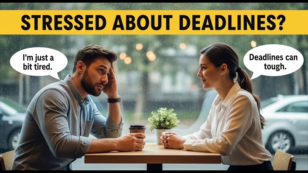😓 Deadline Is Near? Speak Naturally About Stress | English Conversation