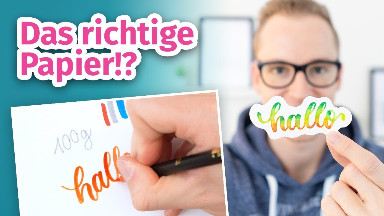 Handlettering Papier für Brushpens, Verläufe & Aquarelle