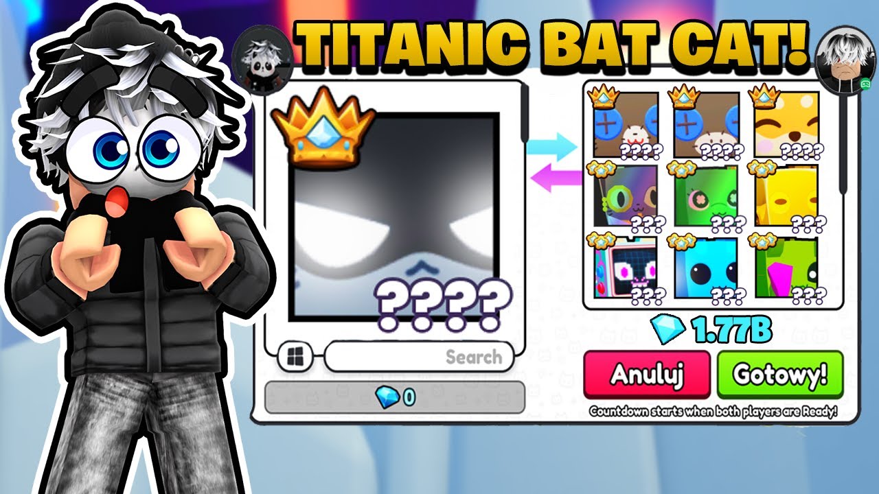 I GOT AN AMAZING OFFER FOR TITANIC BAT CAT IN PET SIMULATOR 99! Roblox!