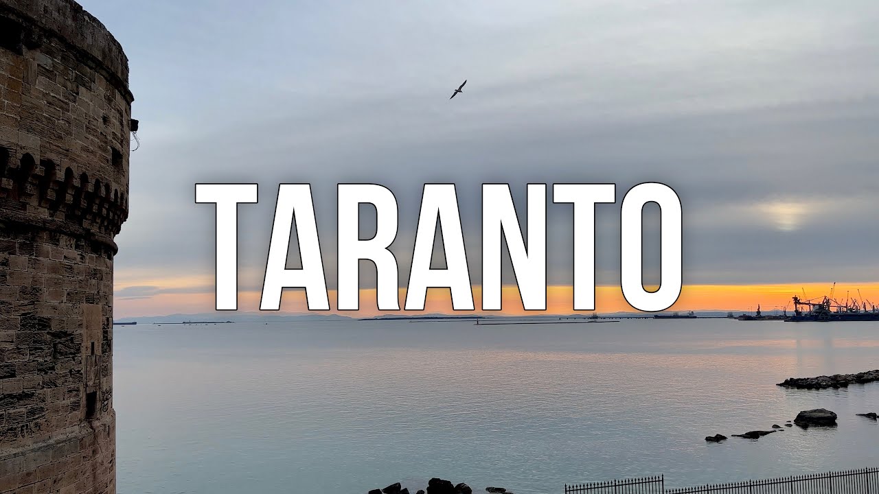 [4k] Italy Walking Tour 🇮🇹 TARANTO 🇮🇹 Free tour Italian warships, Aragonese castle