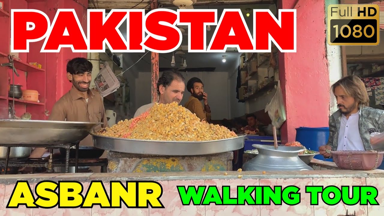 A busy day in the quiet village of Asbanr, Pakistan