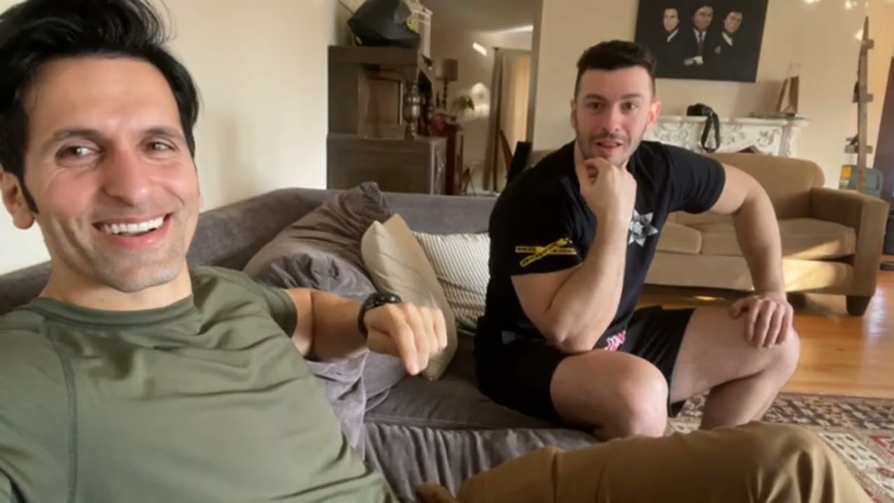 Amerikalı Aynasız ve Ege Fitness yayını - Komik anlar