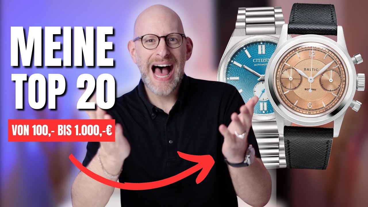 TOP 20 UHREN UNTER 1.000,- &euro; | Sportlich - Elegant