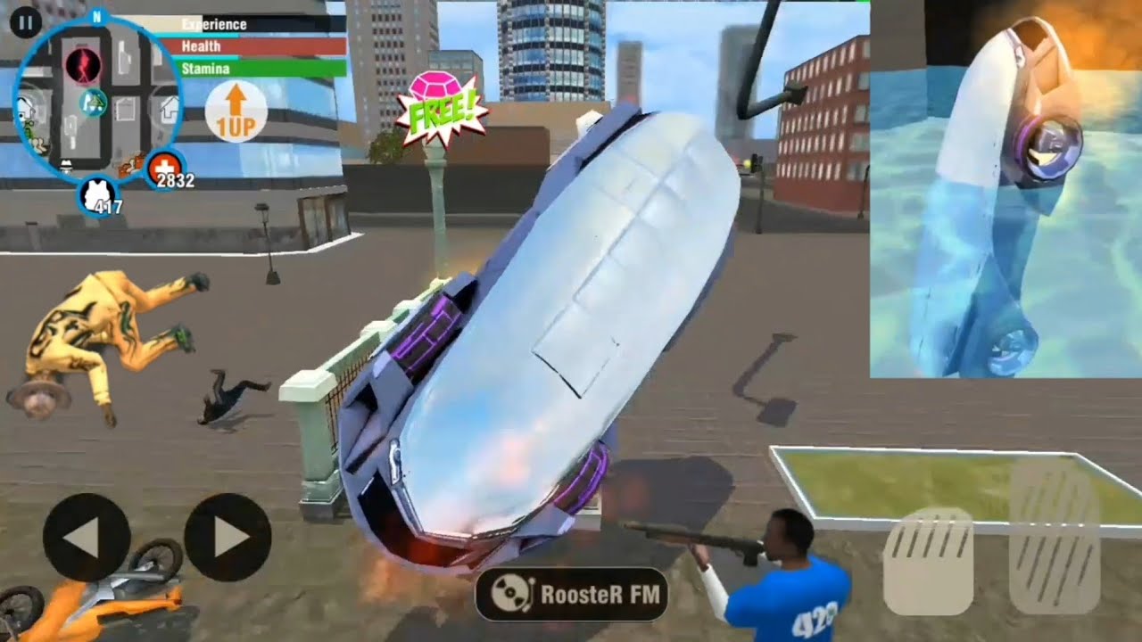 CRAZY DRIVER ; Flying Car | FUNNY 😁 #56 real gangster crime ( by Naxeex Studio ) Android Gameplay