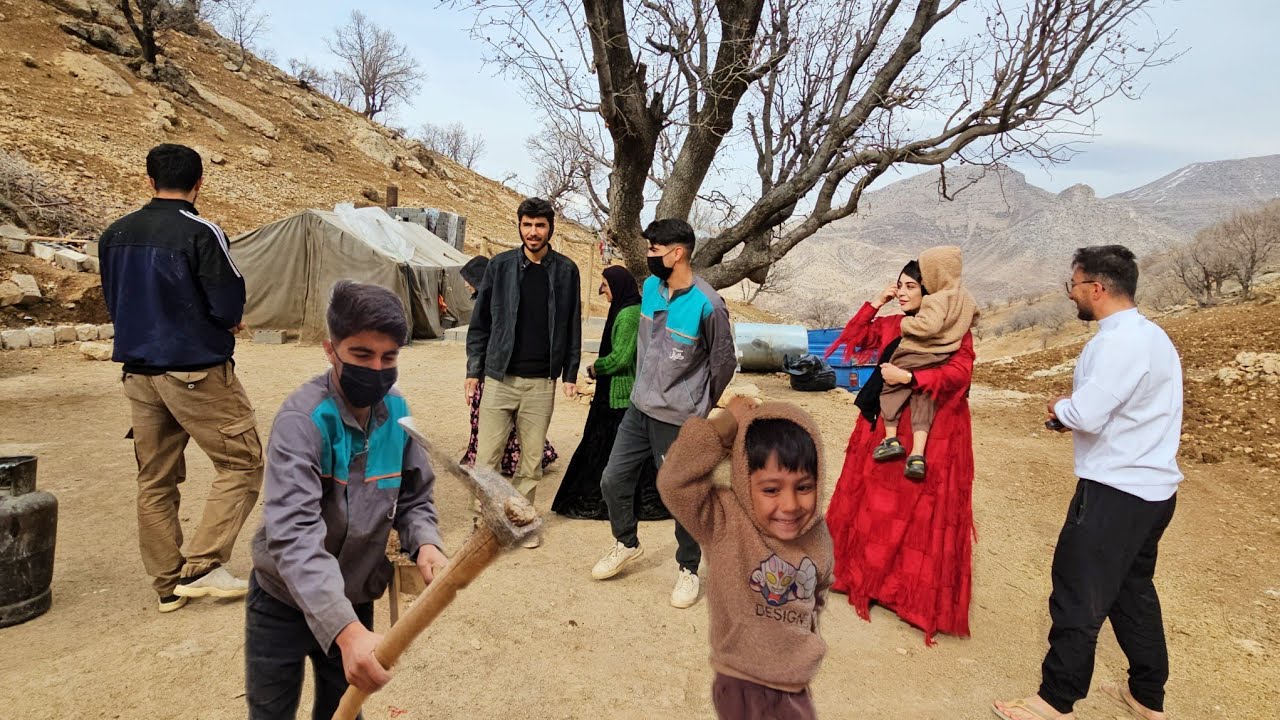 Daral & Tela Visit Amir’s Family | Tree Planting, Chicken Coop & Village Farm Life