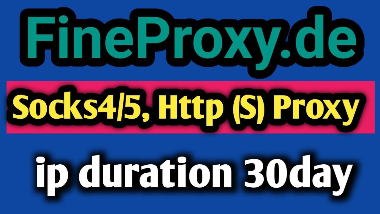Fineproxy.de review │ Best socks4/5,  