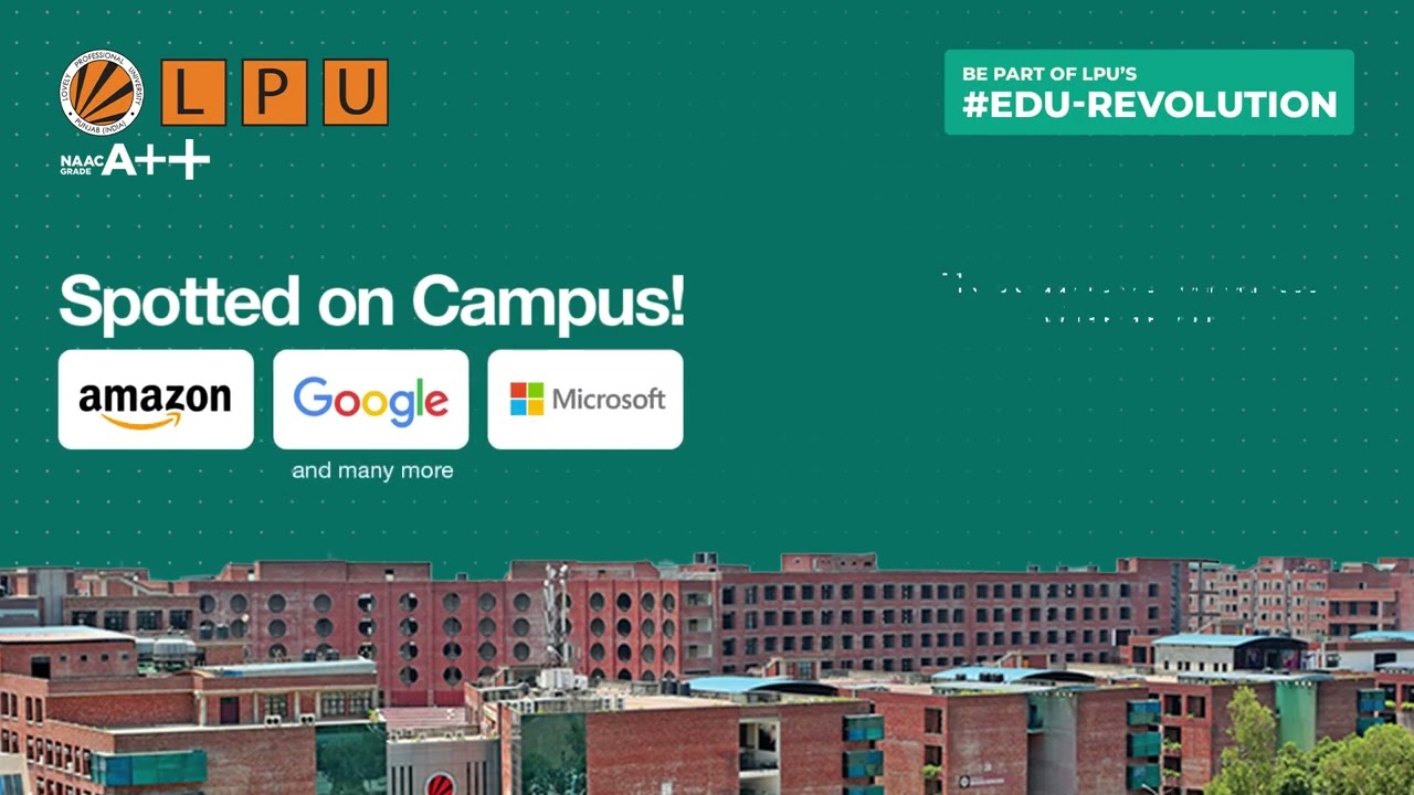 EduRevolution At LPU | Placements At Google, Microsoft, Amazon | Top 10 Universities By THE |
