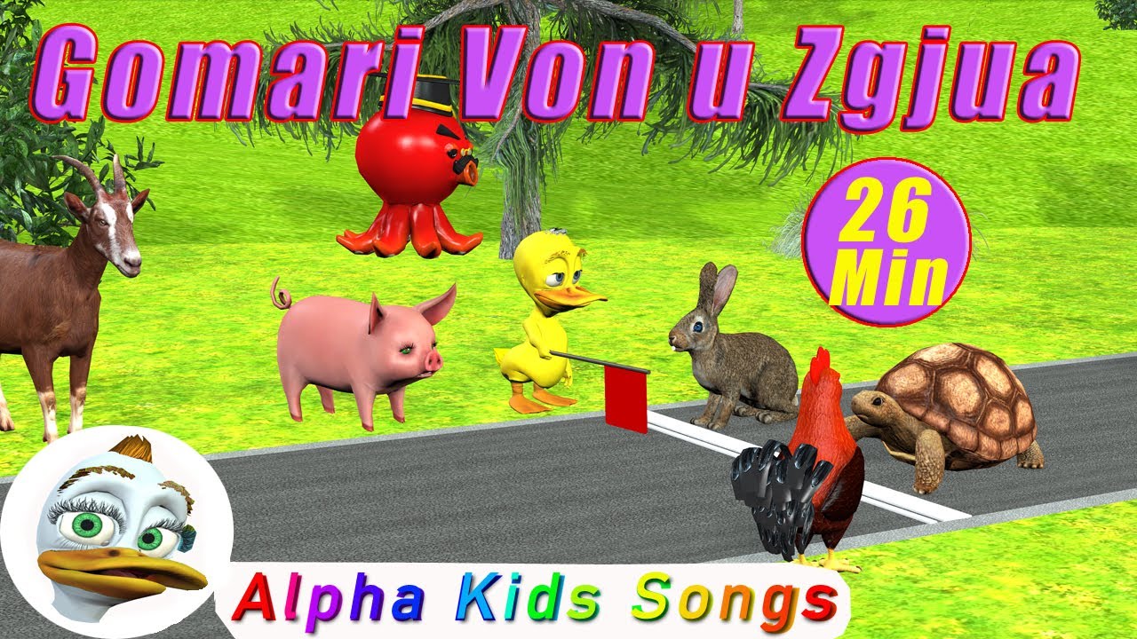 26 Minuta - GOMARI VON U ZGJUA - Këngë Mix - për Fëmijë të vegjël