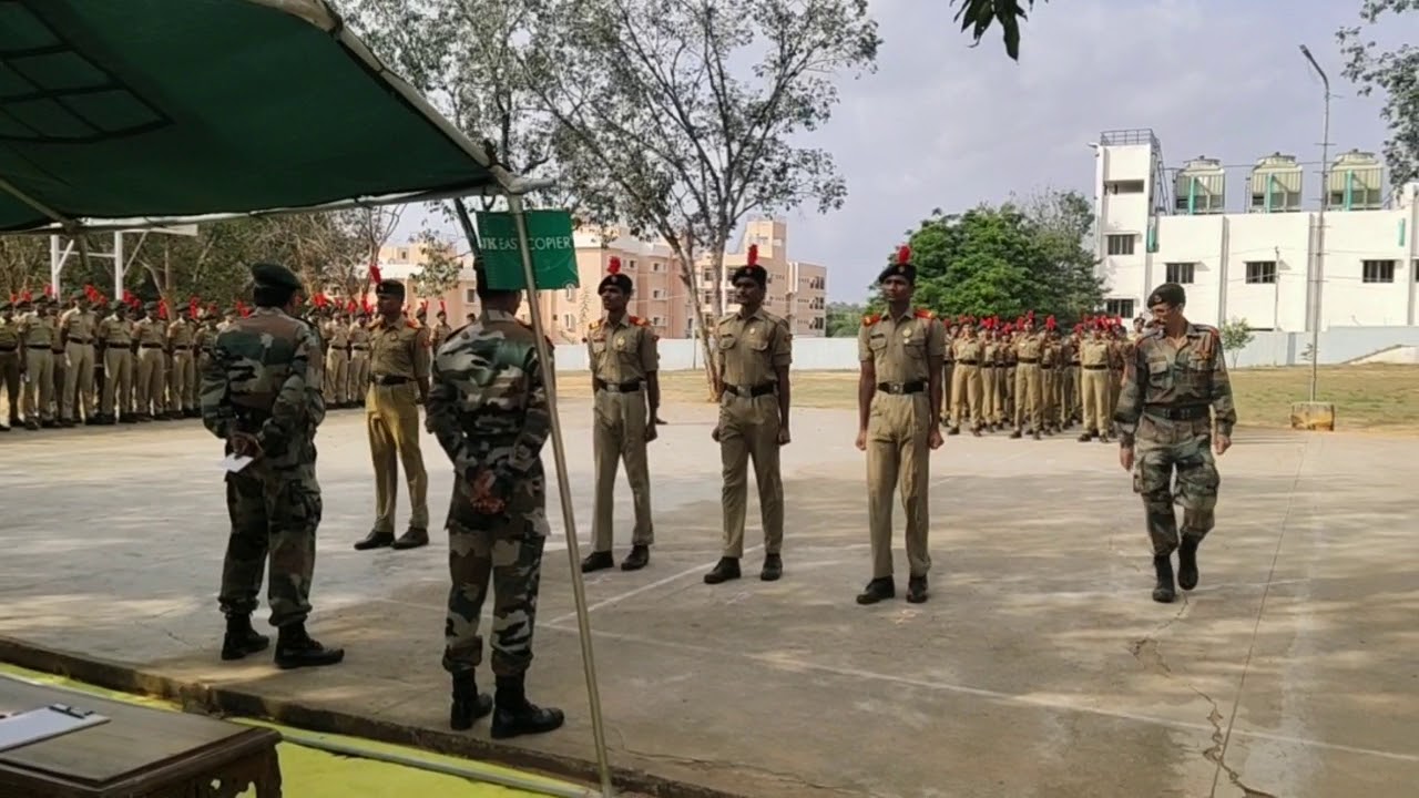 Ncc B certificate practical drill demo by RDC cadets