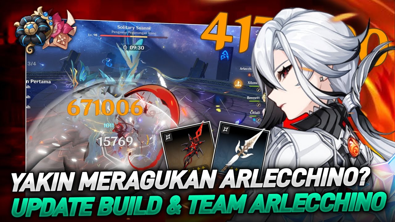 DPS Andalan! Updated Build & Team Arlecchino! | Genshin Impact Indonesia