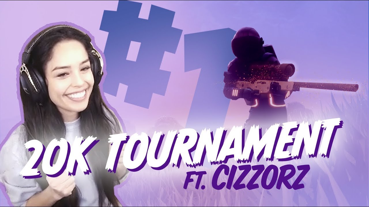 $20k Friday Fortnite Tourney Match Win! with FaZe Cizzorz! Valkyrae Fortnite