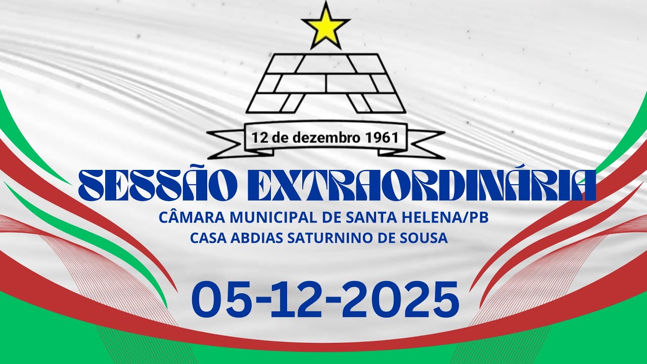 Sessão extraordinária 05/12/2025