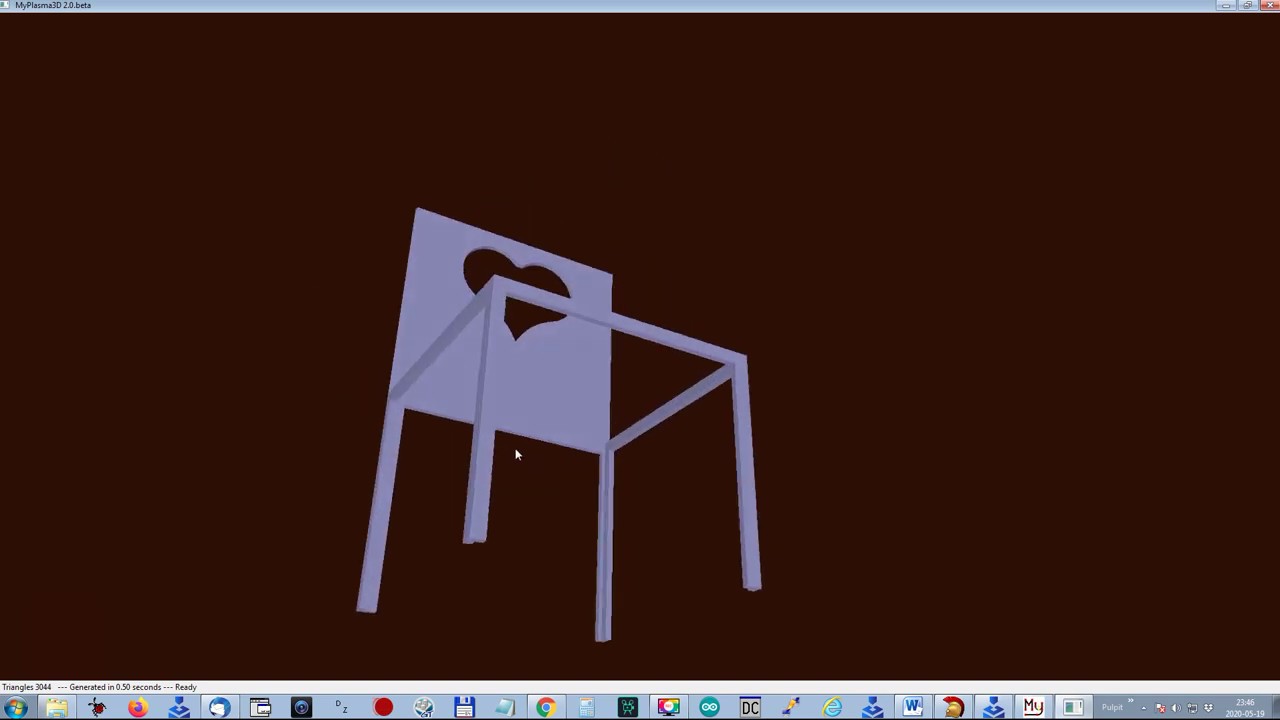 MyPlasm CNC System 3D Rotary View from 2d Draws