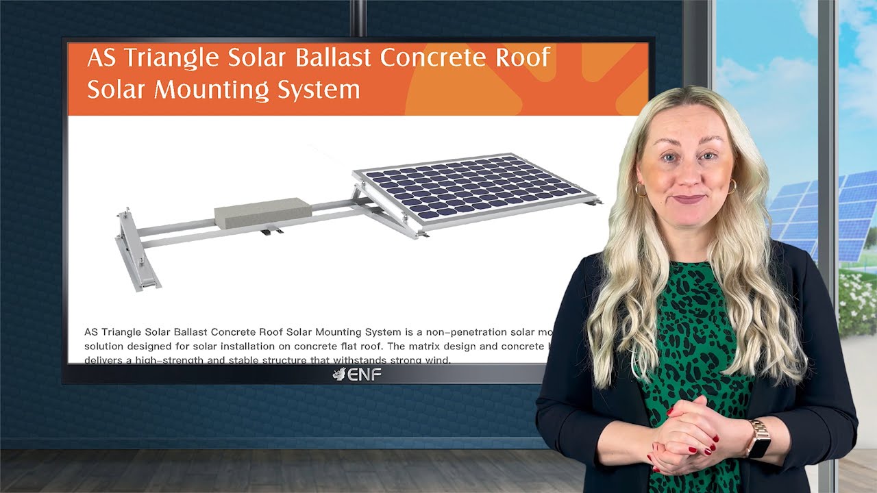Angels Solar - AS Triangle Solar Ballast Flat Roof Mounting System