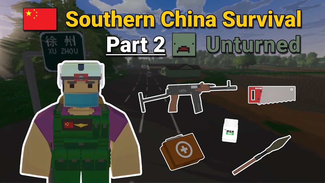 Southern China Survival in Unturned (Part 2) - Finding a Car & Building Our First Base