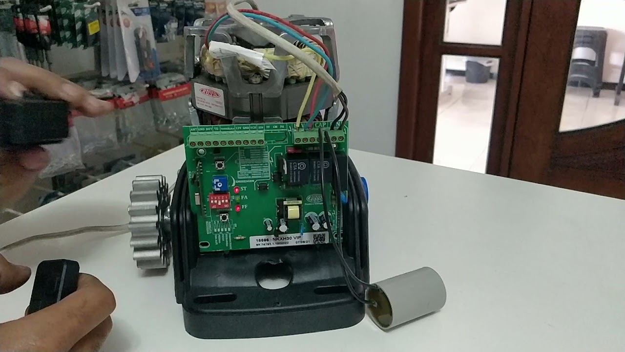 Configuração do fechamento automático (pausa) do motor Rossi NKXH30 e VIP