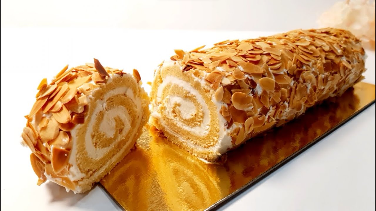 Gâteau roulé à la vanille | سويس رول الفانيليا | Vanilla swiss roll