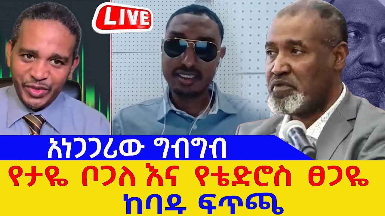 የታዬ ቦጋለ&nbsp;እና የቴድሮስ ፀጋዬ ከባዱ ፍጥጫ......