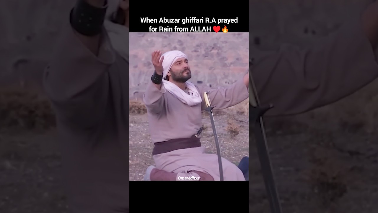 When Abuzar ghiffari R.A Pray for Rain🔥&hearts;️ #shorts