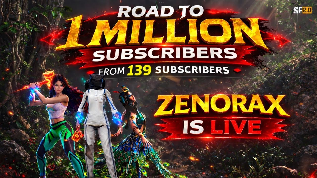 Road to 1 million subscribers 🗿🔥. WATCH Zenorax live 🔥 Scarfall update gameplay ✨🔫