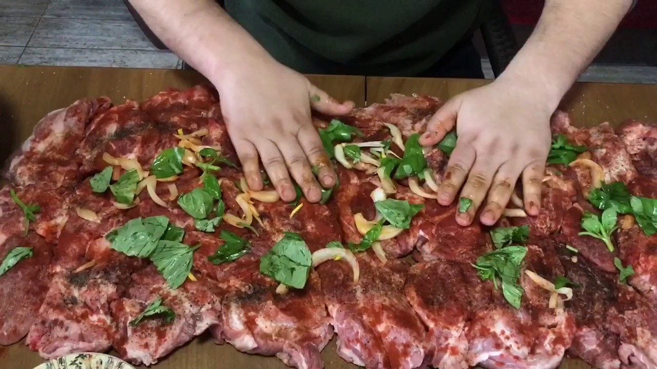 ШАШЛЫК из Свинины ОШЕЕК с БАЗИЛИКОМ 