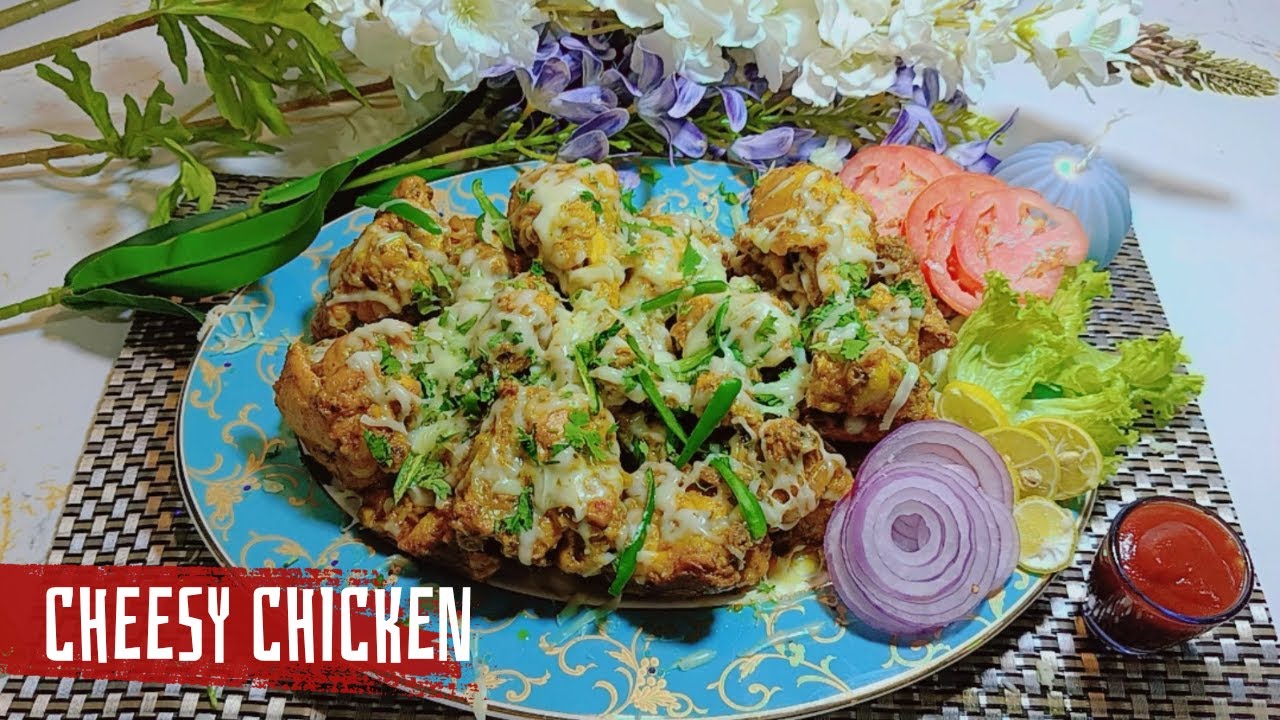 Tandoori cheese chicken recipe, BBQ recipe, cheesy chicken snacks recipe by sherry,29 sep 2025