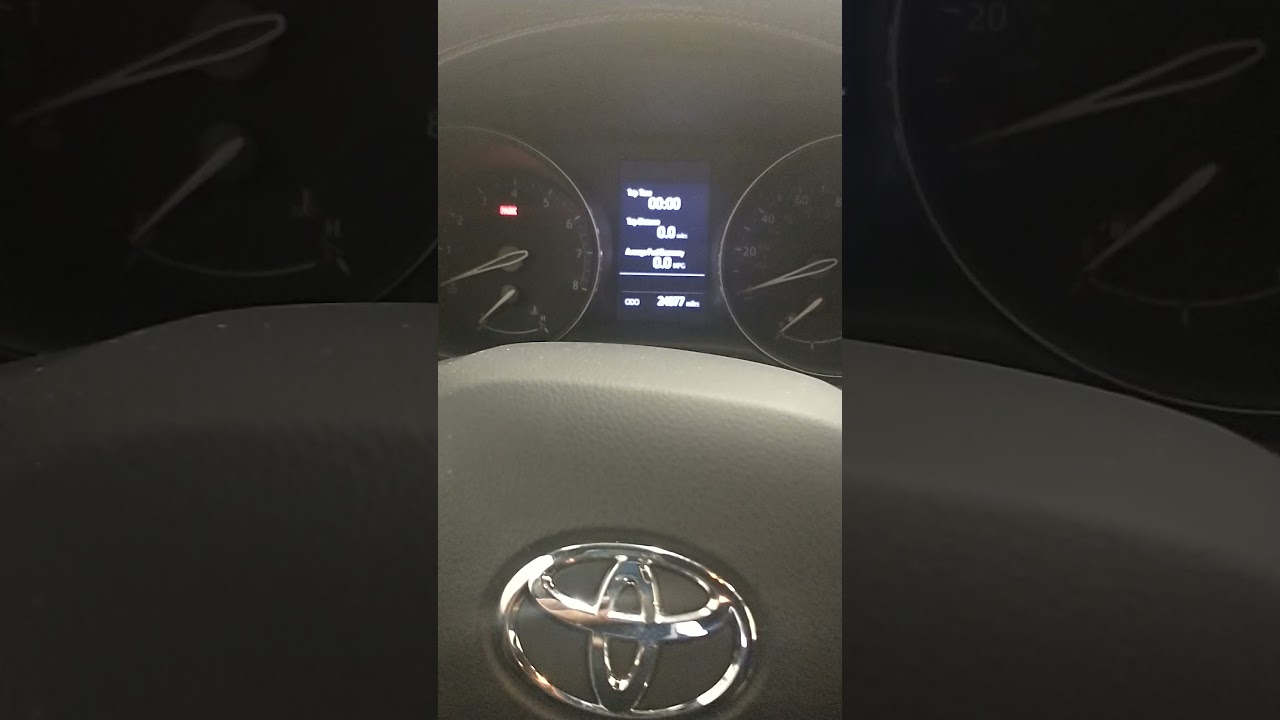 2019 TOYOTA C-HR REINICIAR LUZ DE MANTENIMIENTO REQUERIDO (MAINTENANCE OIL LIGHT RESET)