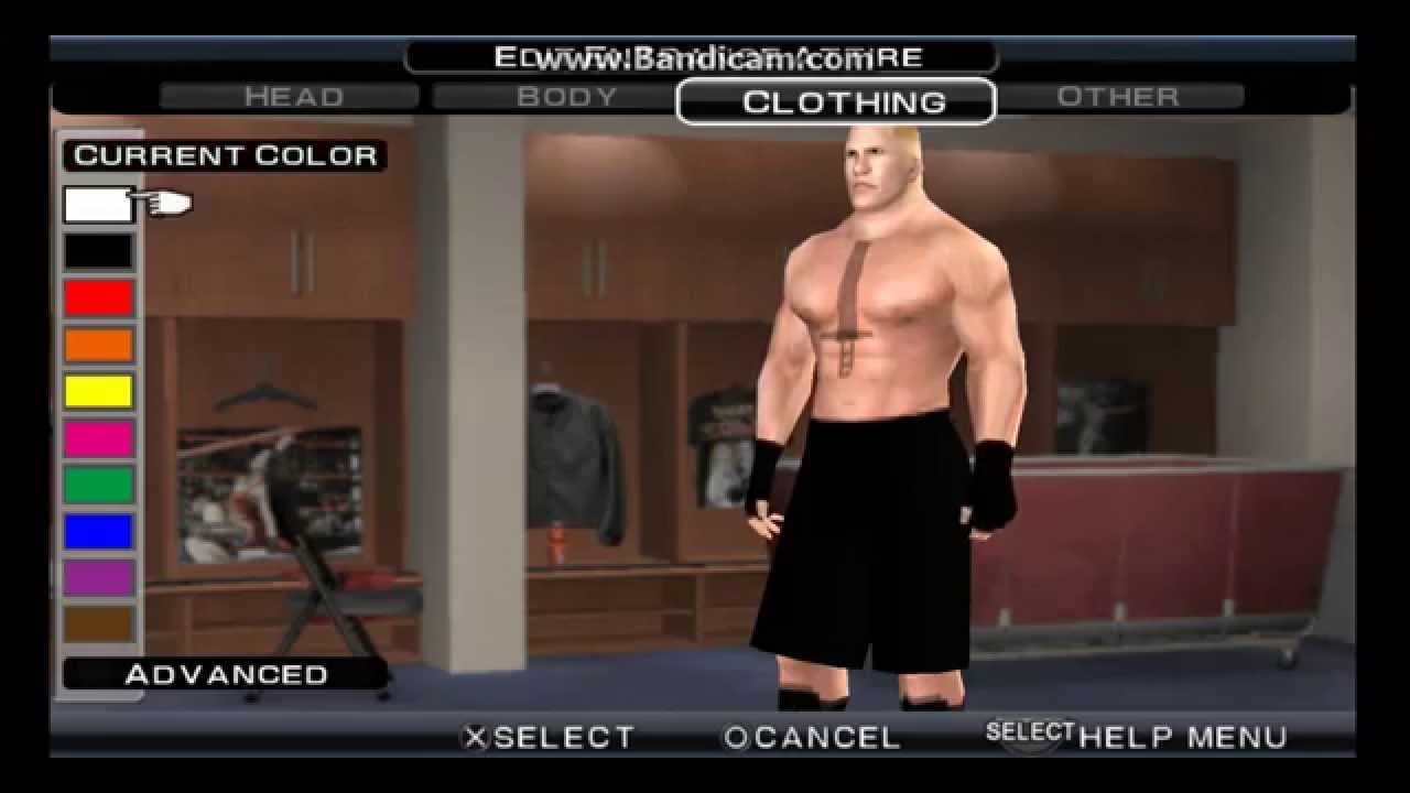 WWE SVR 11 PSP Brock Lesnar CAW Formula