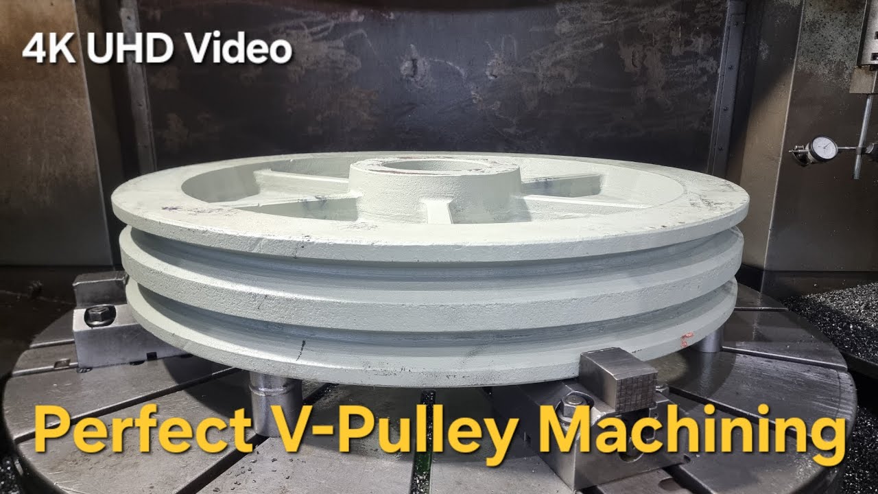 ​Precision V-Pulley Machining - Achieving 0.01mm Concentricity (All Operation)