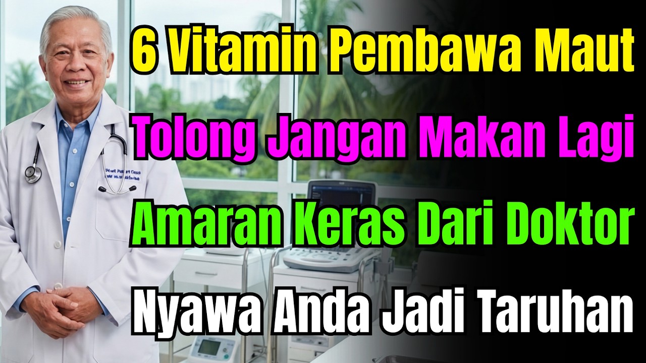 Pengakuan Ikhlas Pakar 30 Tahun: 6 Vitamin Ini Jangan Makan! Rahsia Farmasi Takkan Beritahu.
