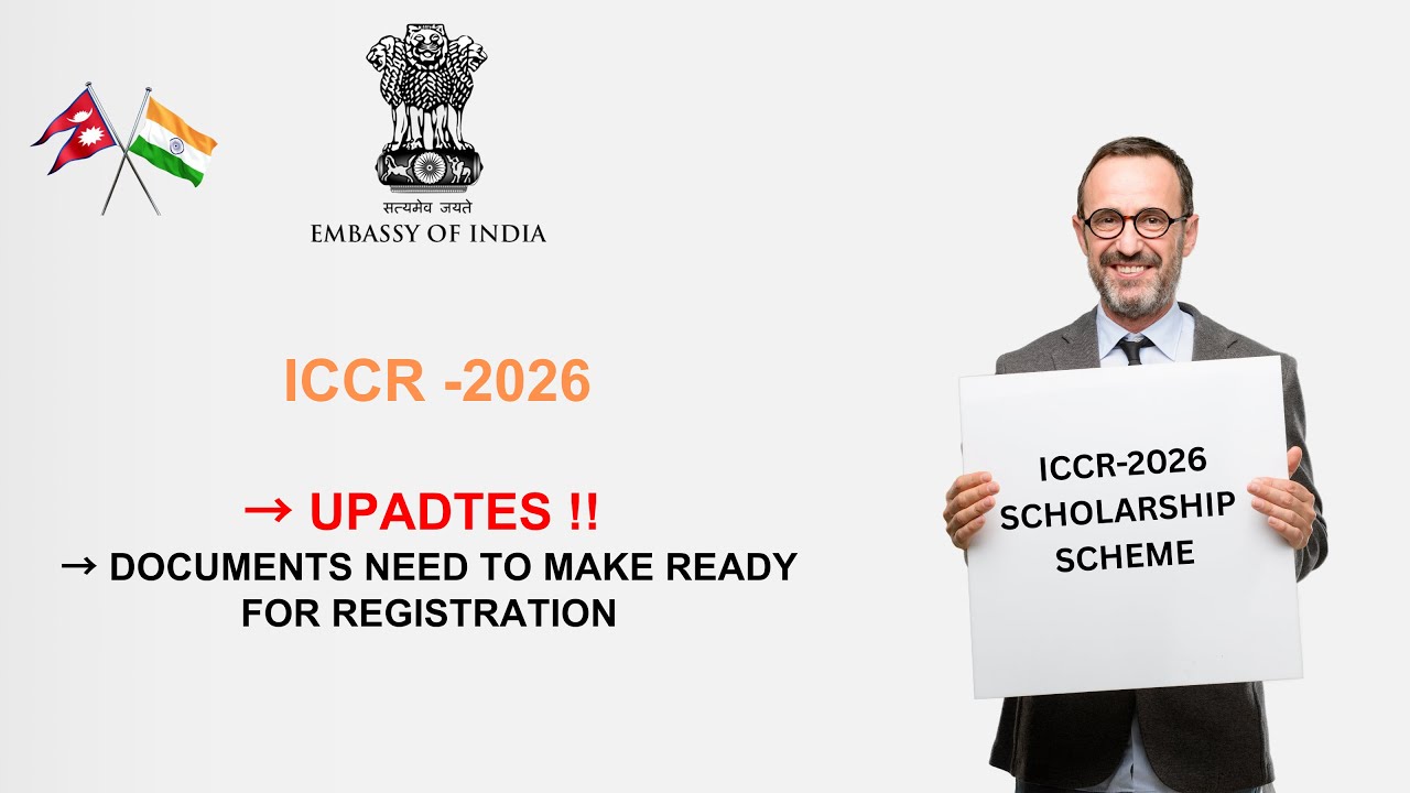 ICCR 2026 Scholarship | Documents You Must Prepare Before Registration |#indianembassy #education
