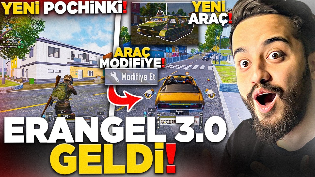 OHA! YENİ ERANGEL 3.0! YENİ ARABA! ARAÇ MODİFİYE! PUBG Mobile