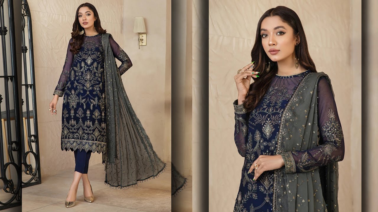 Zarif Embroidered Chiffon Collection | Code ZFG 05