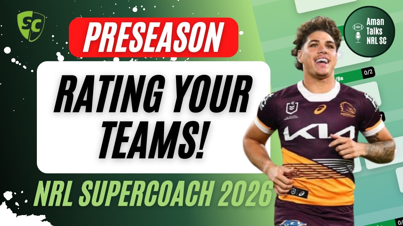 RATING YOUR TEAMS! | LIVE STREAM | NRL SuperCoach 2026