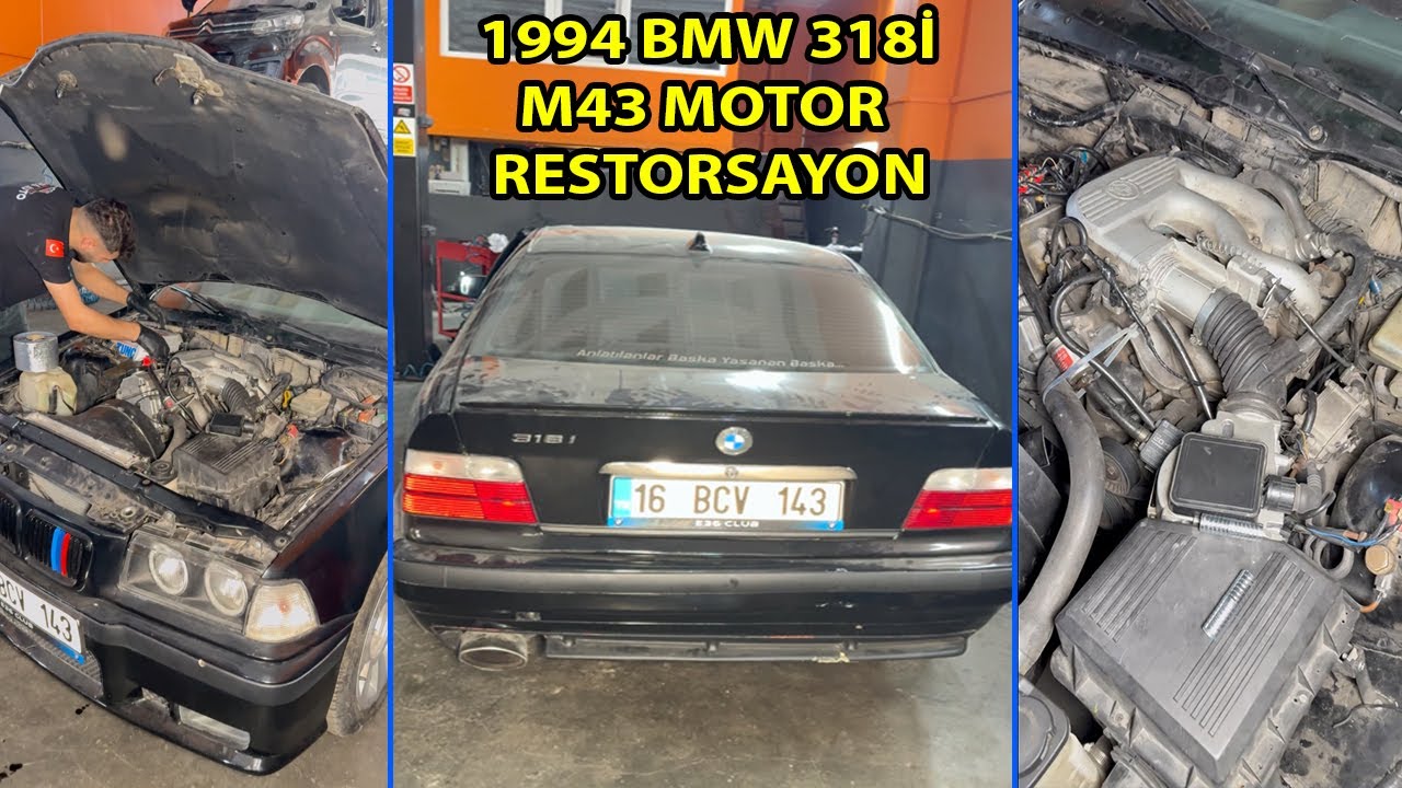 1994 BMW 318İ M43 MOTOR RESTORASYON (Yağ Kaçakları-Benzinde Tekleme-Vites Tamir-Disk Torna-Mekanik)