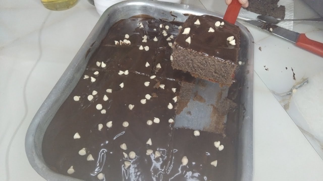 كيك بالشوكولاته بمكونات بسيطة وطريقة سهلة😍😋