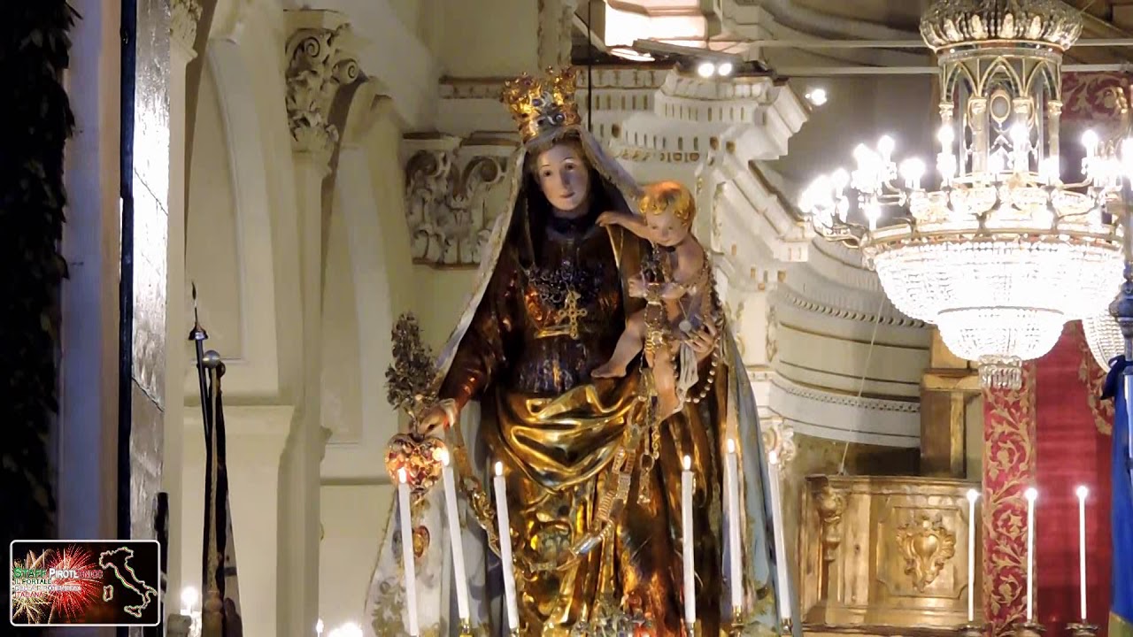 Aci Catena (CT) 11 Gennaio 2018 Uscita Madonna della Catena con Fuochi Artificiali Ditta Zio Piro