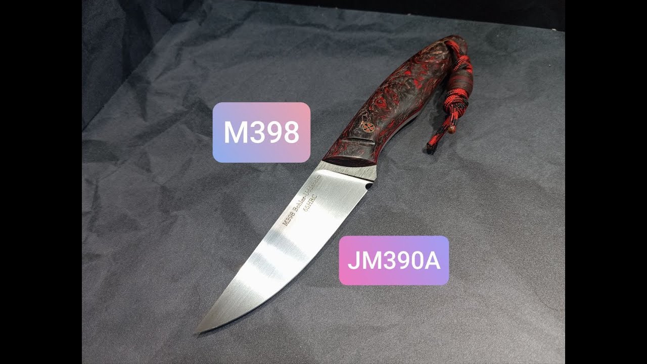 Ножи из самых лучших сталей в мире M398, JM390A #handmade #охота #обзор