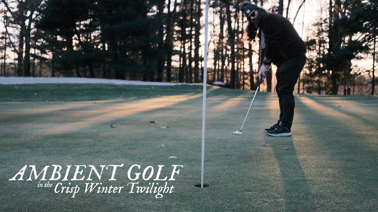 Ambient Golf in the Crisp Winter Twilight