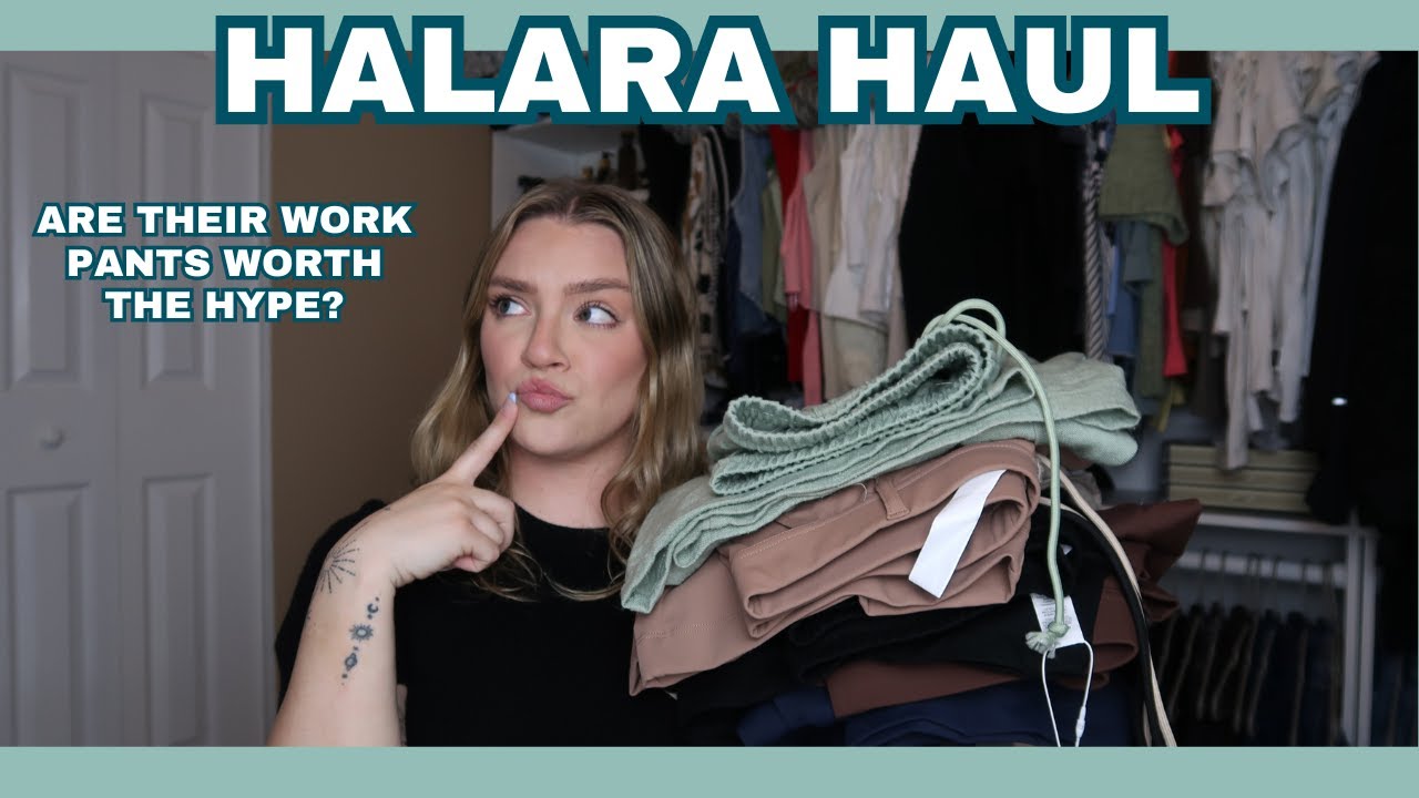 Halara Try-On Haul! Are these the BEST Work Pants on the Market? 👀
