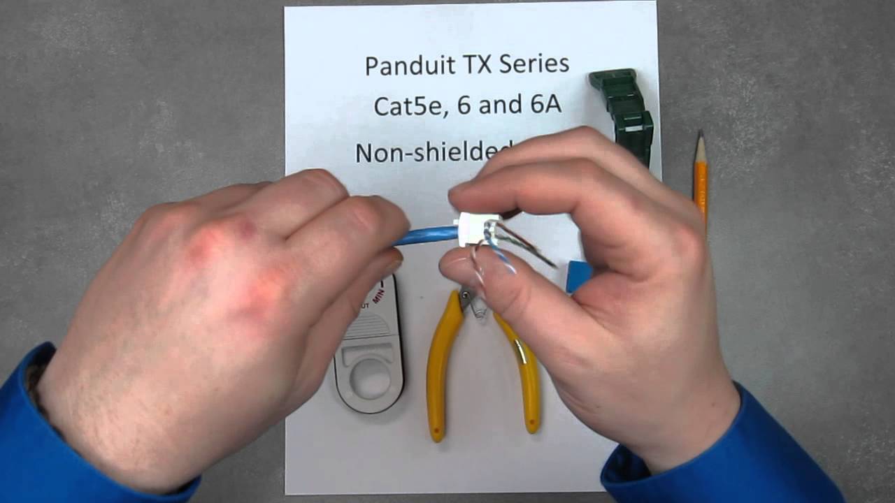 How to Terminate a Panduit TX Series Data Jack - Falcon Technologies, Inc.