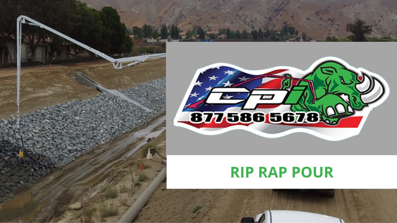 Rip Rap Pours | Concrete Placement Inc.