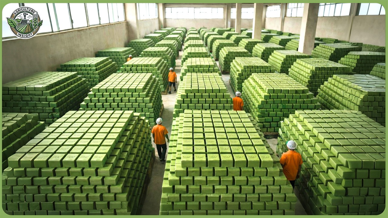 How 90 Billion Soap Bars Are Made from Sunflower Oil – Modern Soap Processing at Massive Scale