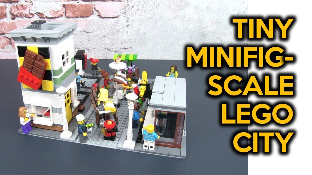 Как построить город LEGO, если у вас нет места (в масштабе минифигурки)