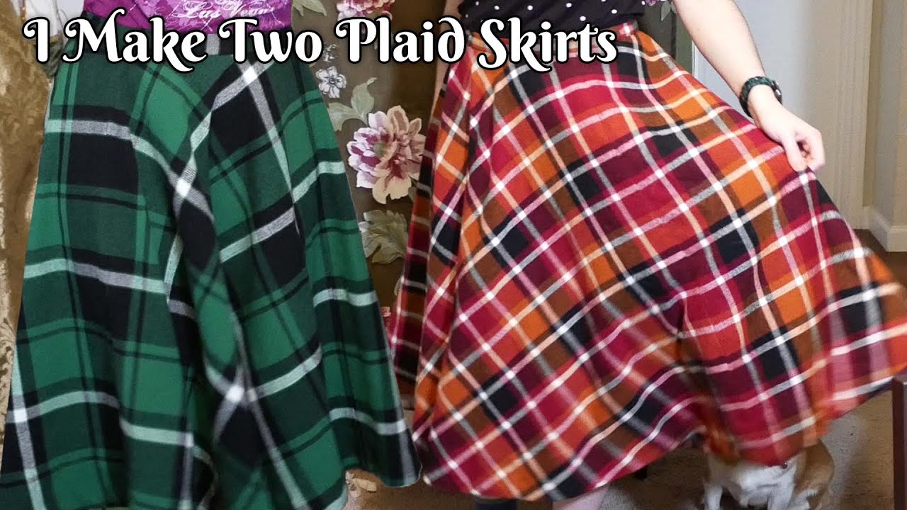 I Make Two Tartan Skirts for Fall | Plaiditudes Three-Quarter Circle Skirts