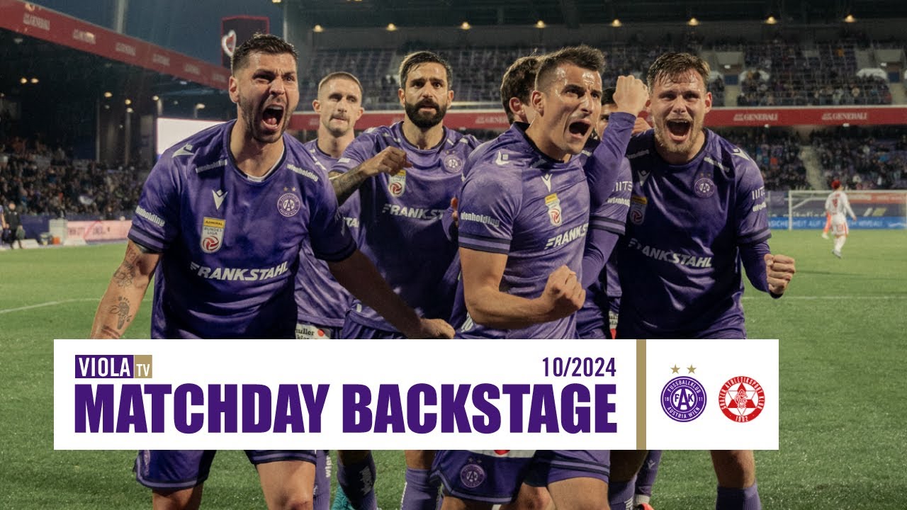 Matchday Backstage: Austria Wien - GAK 2:1 (10/2024) #faklive #Veilchen #violatv